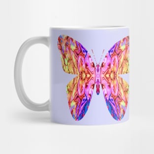 Surreal Butterfly 1 in Pink Yellow Orange Blue Mug